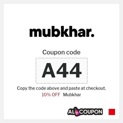 Coupon discount code for Mubkhar 20% OFF
