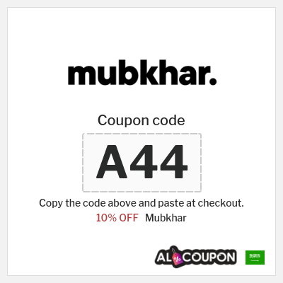 Coupon for Mubkhar (A44) 10% OFF
