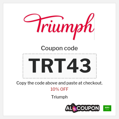 Coupon discount code for Triumph 10% OFF