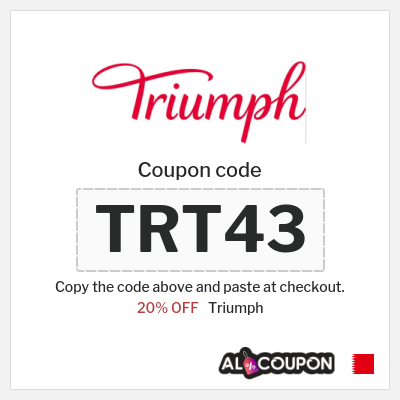 Coupon discount code for Triumph 20% OFF