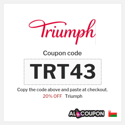 Coupon discount code for Triumph 20% OFF
