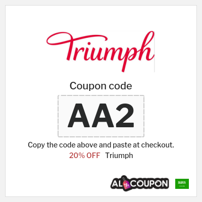 Coupon discount code for Triumph 20% OFF