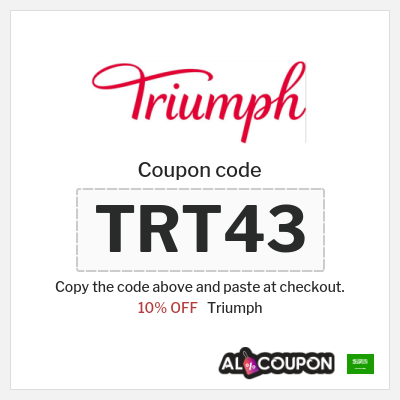 Coupon discount code for Triumph 10% OFF