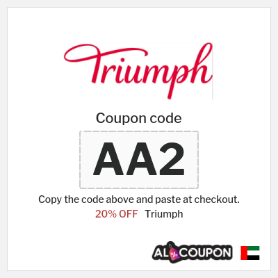 Triumph Coupon (AA2) Triumph Coupon Code on All Products 