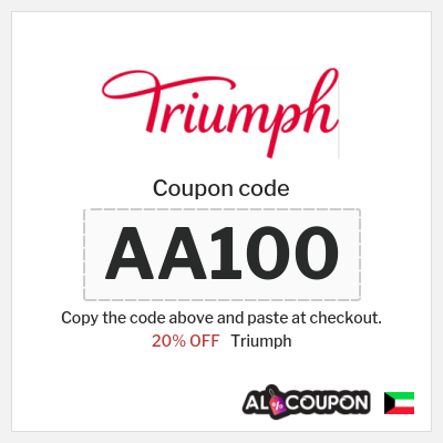 Triumph Coupon (AA2) Triumph Coupon Code on All Products 