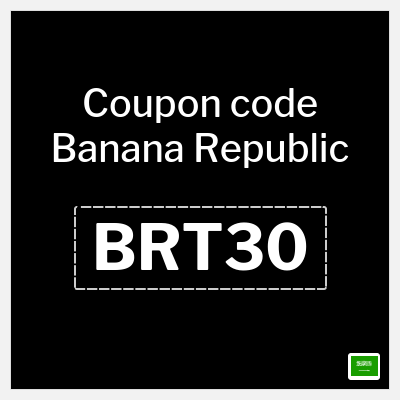 Coupon discount code for Banana Republic 20% OFF