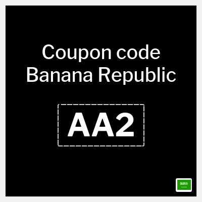 Coupon discount code for Banana Republic 20% OFF
