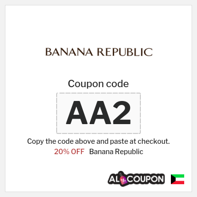 Coupon for Banana Republic (AA2) 20% OFF