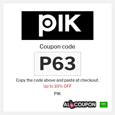 Coupon discount code for PIK 10% OFF