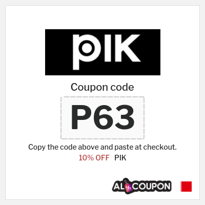 Coupon discount code for PIK 10% OFF