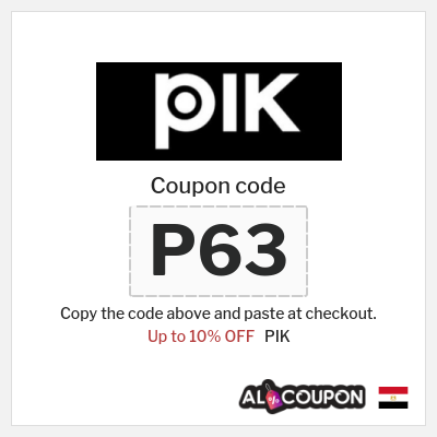 Coupon discount code for PIK 10% OFF