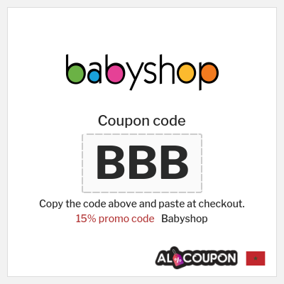 Coupon discount code for Babyshop 15% OFF Sitewide