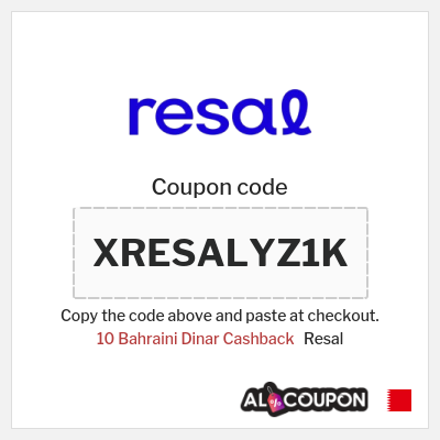 Coupon discount code for Resal 10 Bahraini Dinar Cashback