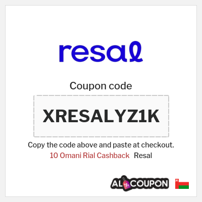 Coupon discount code for Resal 10 Omani Rial Cashback