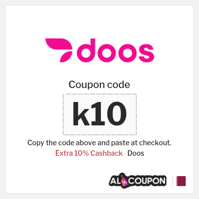 Coupon discount code for Doos 10% Cashback & Free Delivery
