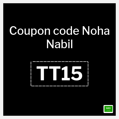 Coupon for Noha Nabil (TT15) 15% OFF
