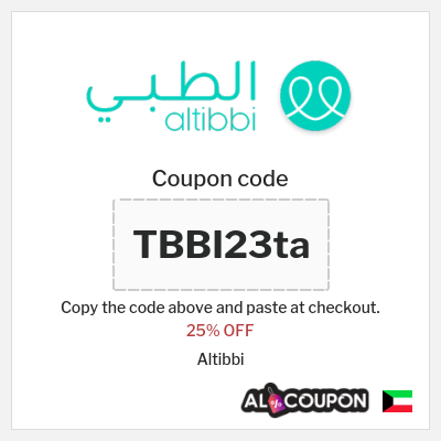 Coupon for Altibbi (TBBI23ta) 25% OFF