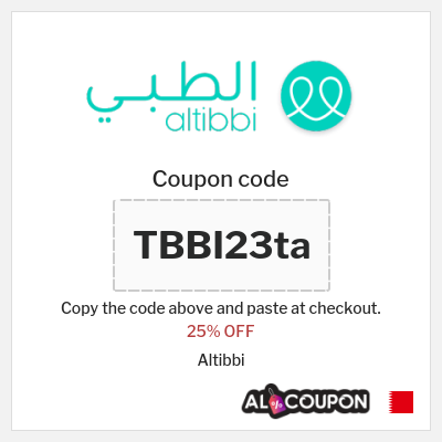 Coupon for Altibbi (TBBI23ta) 25% OFF