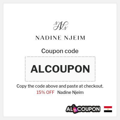 Coupon discount code for Nadine Njeim 15% OFF