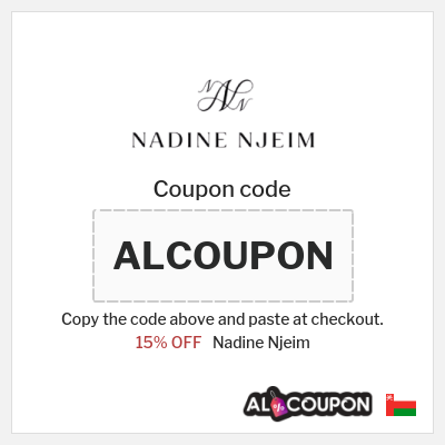 Coupon discount code for Nadine Njeim 15% OFF