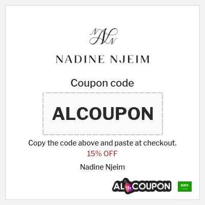 Coupon discount code for Nadine Njeim 15% OFF