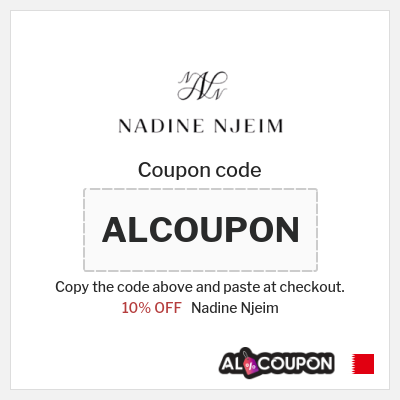 Coupon discount code for Nadine Njeim 10% OFF
