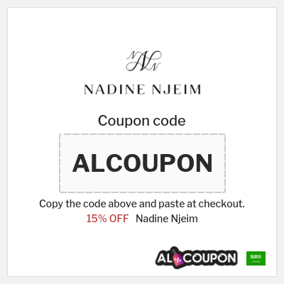 Coupon for Nadine Njeim (ALCOUPON) 15% OFF