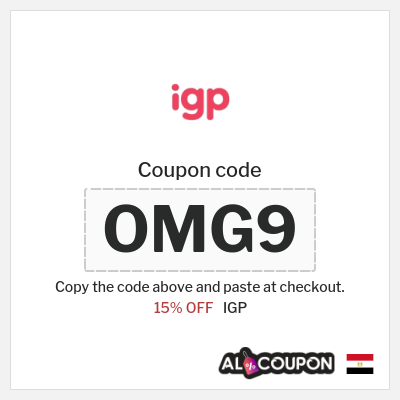 Coupon discount code for IGP 15% OFF