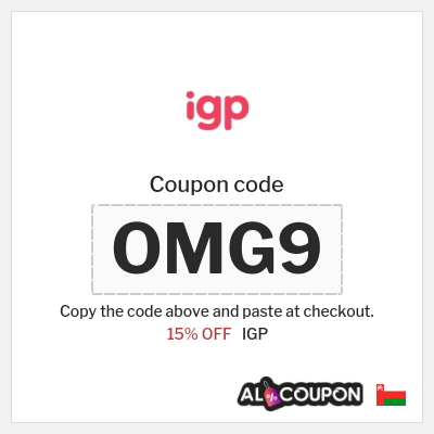 Coupon discount code for IGP 15% OFF