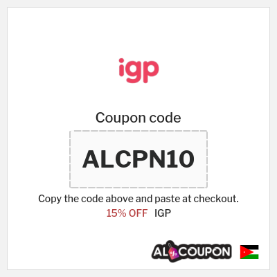 Coupon discount code for IGP 15% OFF