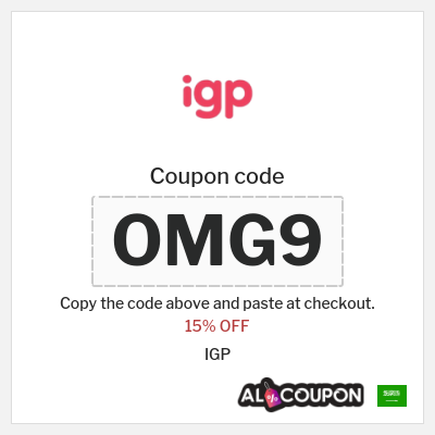 Coupon discount code for IGP 15% OFF