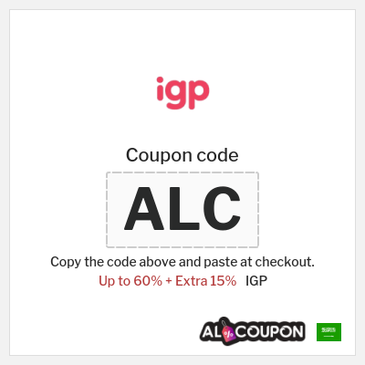 Coupon discount code for IGP 15% OFF