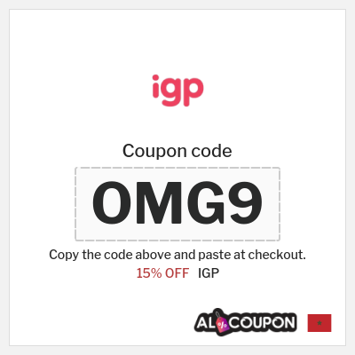 Coupon discount code for IGP 15% OFF