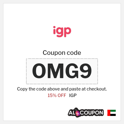Coupon for IGP (OMG9) 15% OFF