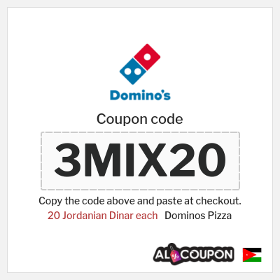 Coupon discount code for Dominos Pizza Free Delivery