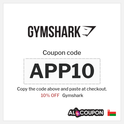 Coupon discount code for Gymshark 10% OFF