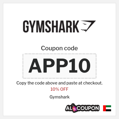 Coupon discount code for Gymshark 10% OFF