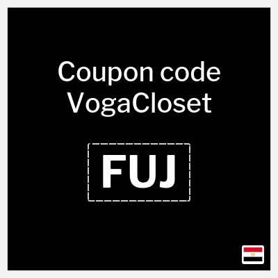 VogaCloset Coupon (FUJ) VogaCloset coupon Egypt 2025