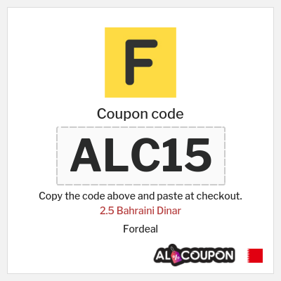 Coupon discount code for Fordeal Up to 12 Bahraini Dinar OFF