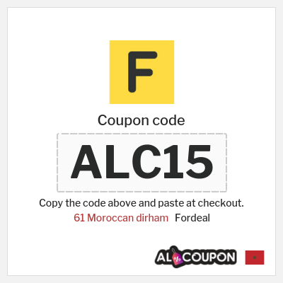 Coupon discount code for Fordeal Up to 292.8 Moroccan dirham OFF