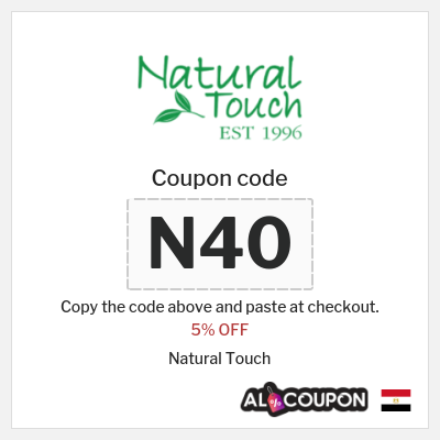 Coupon discount code for Natural Touch 5% OFF