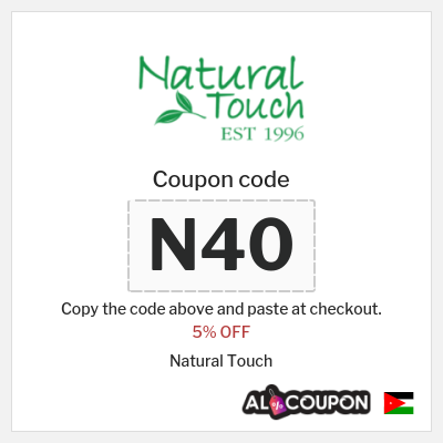 Coupon discount code for Natural Touch 5% OFF