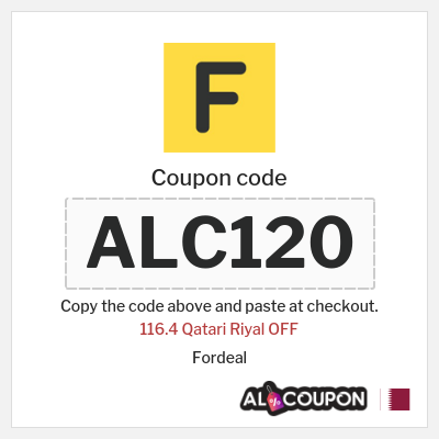 Coupon for Fordeal (ALC120) 116.4 Qatari Riyal OFF