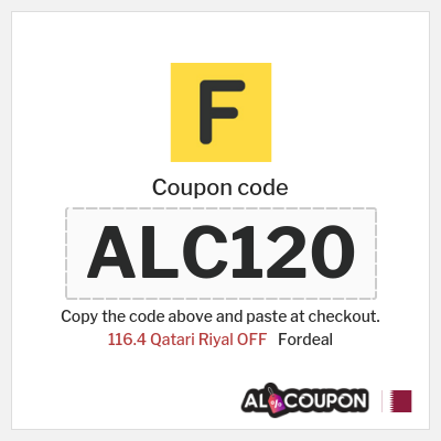 Coupon for Fordeal (ALC120) 116.4 Qatari Riyal OFF