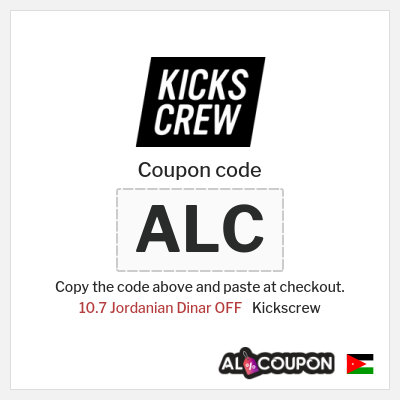 Coupon discount code for Kickscrew 10.7 Jordanian Dinar OFF