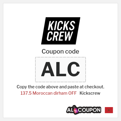 Coupon discount code for Kickscrew 137.5 Moroccan dirham OFF