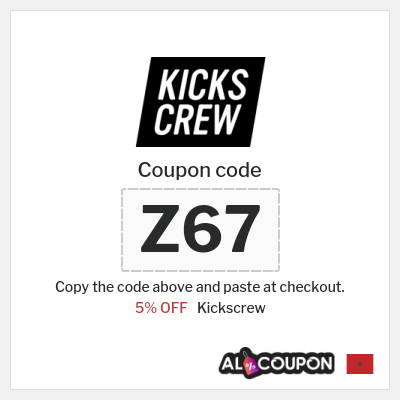 Coupon discount code for Kickscrew 137.5 Moroccan dirham OFF