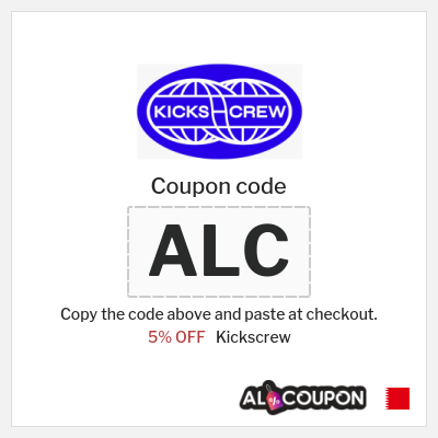 Coupon for Kickscrew (ALC) 5% OFF