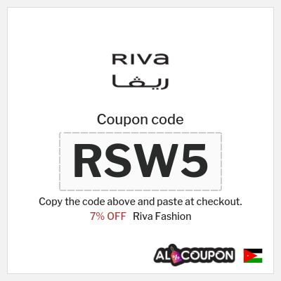 Riva Fashion Coupon (RSW5) Riva Discount Code Jordan
