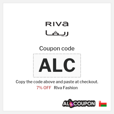 Riva Fashion Coupon (ALC) Riva Discount Code Oman